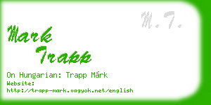 mark trapp business card